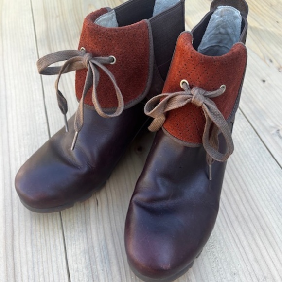 Women's - Merrell Wegetarian Eve - Cinnamon Smooth - Wedge Ankle Boots - US 9 - Picture 5 of 12